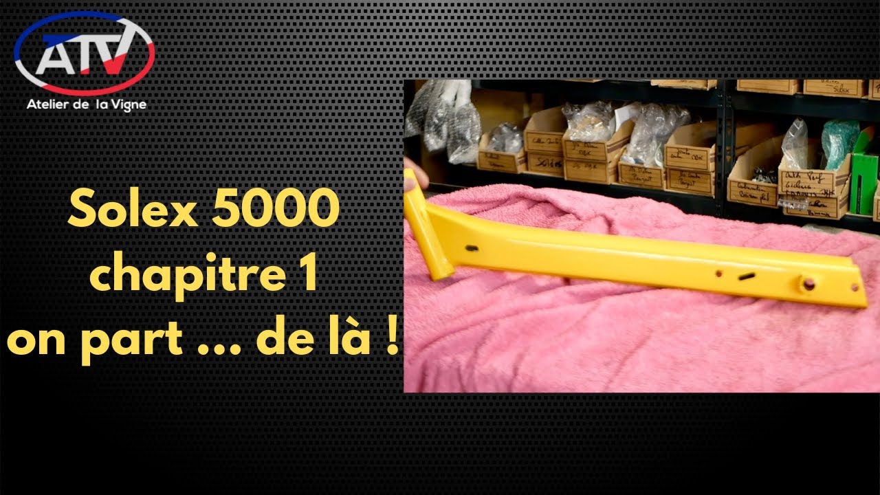 Restaurer un Solex 5000 : la partie cycle # 1