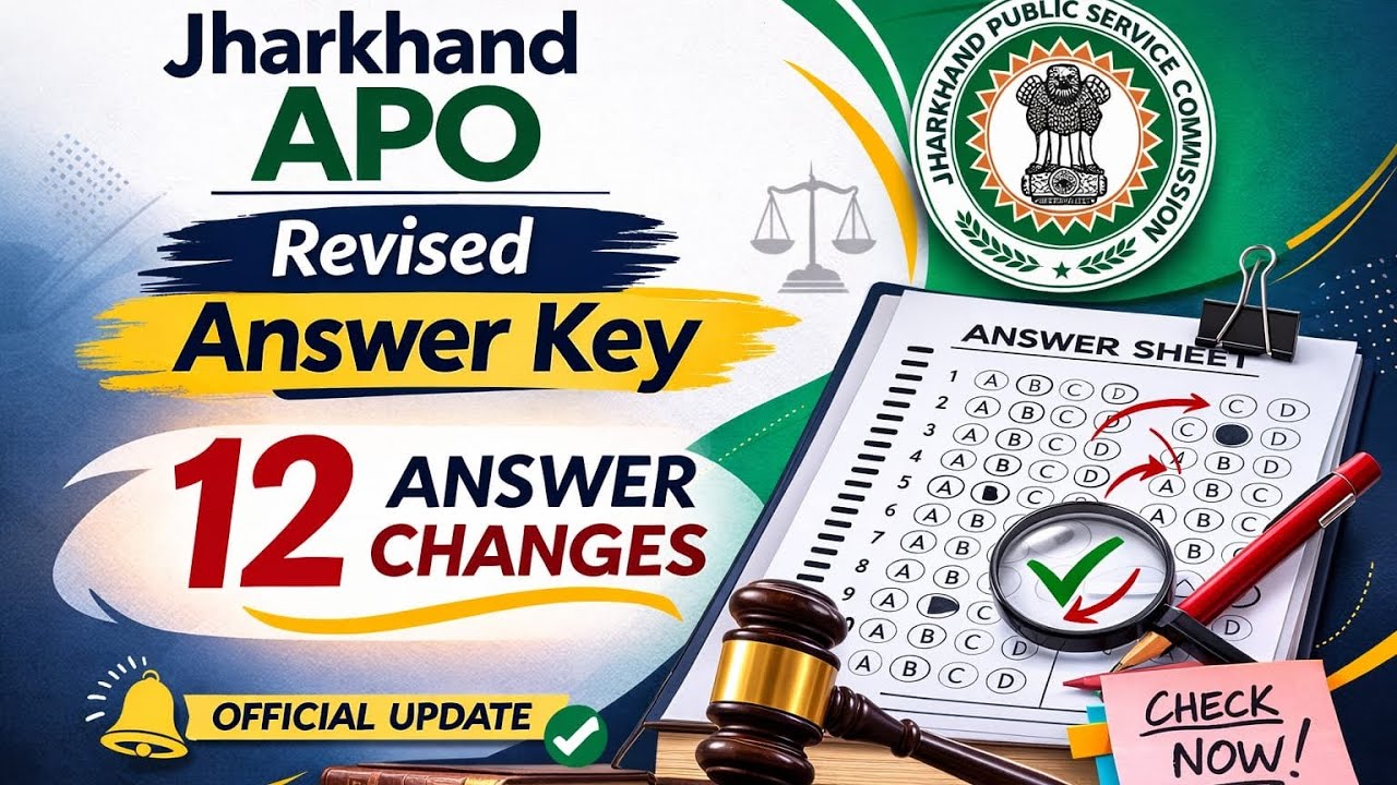 Jharkhand Apo revised answerkey 