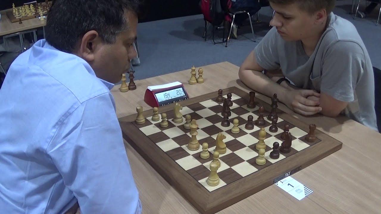🇮🇳 🇩🇪 Blitz chess: Caro-Kann defense, IM Sharma Dinesh K. -  GM Svane Rasmus