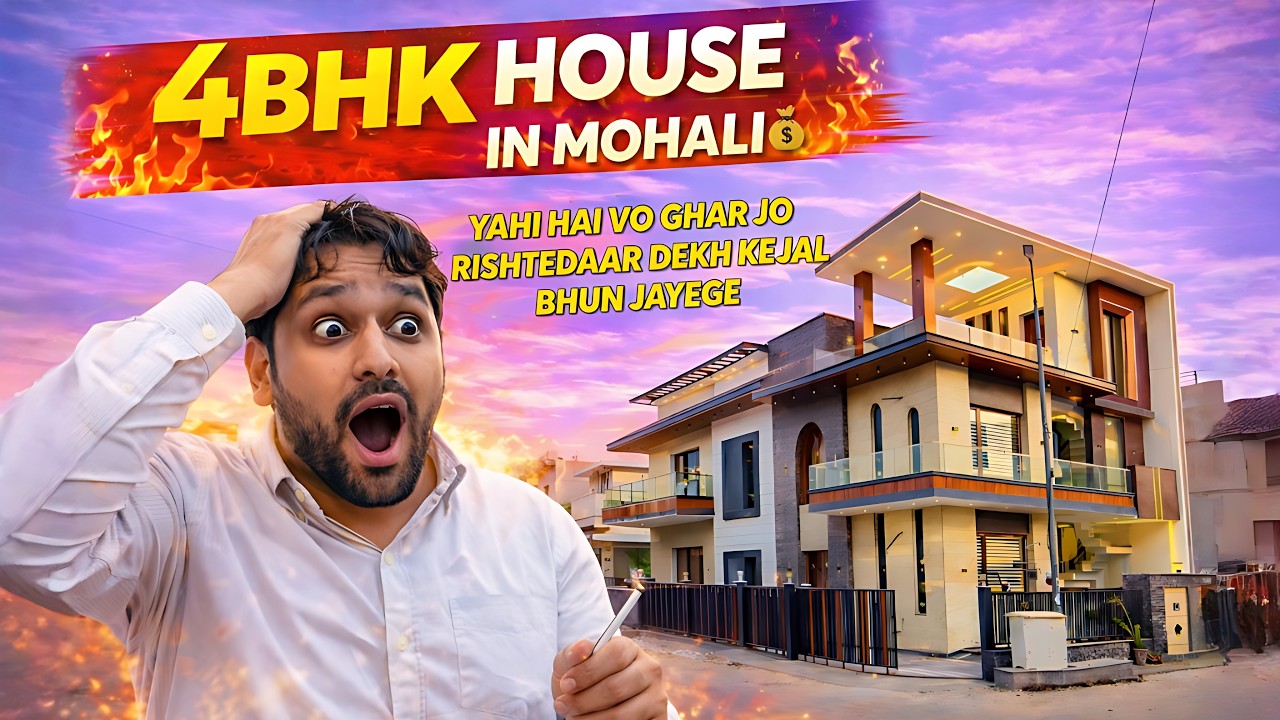 🔥 4BHK Corner Villa Near Airport Road Mohali | 5 Washrooms | 5 Car Parking