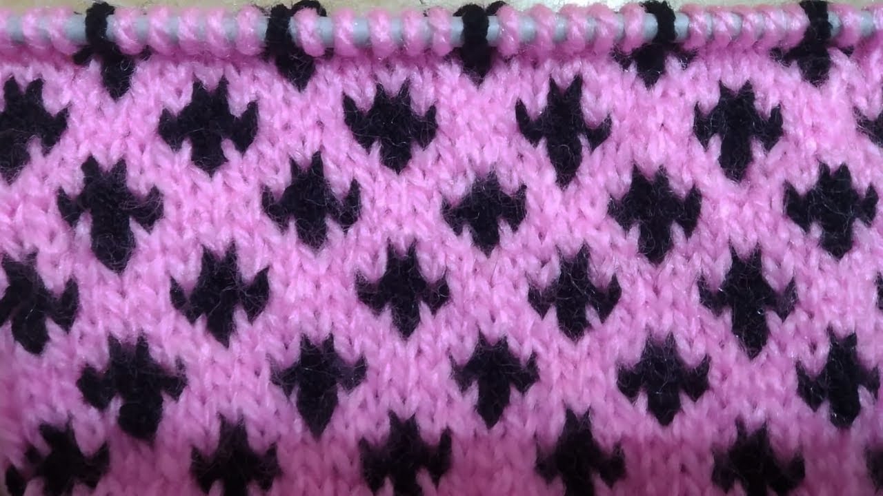 Beautiful Two Color Knitting Sweater Design || Very Easy Double Colour Knitting Patterns