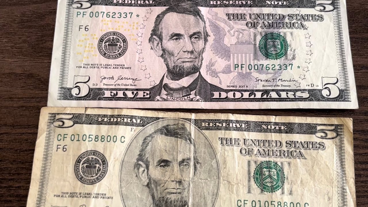 How to tell if your five dollar bills are real or fake on newer and older bills