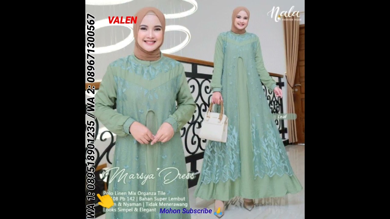 E55 GAMIS MOTIF MEWAH TAPI MURAH | Model Baju Gamis Terbaru 2025 2026