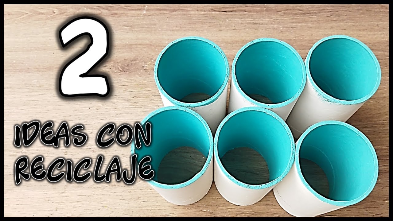 RECICLA Y CREA 2 LINDOS ORGANIZADORES - Manualidades con tubos de cartón - Cardboard crafts