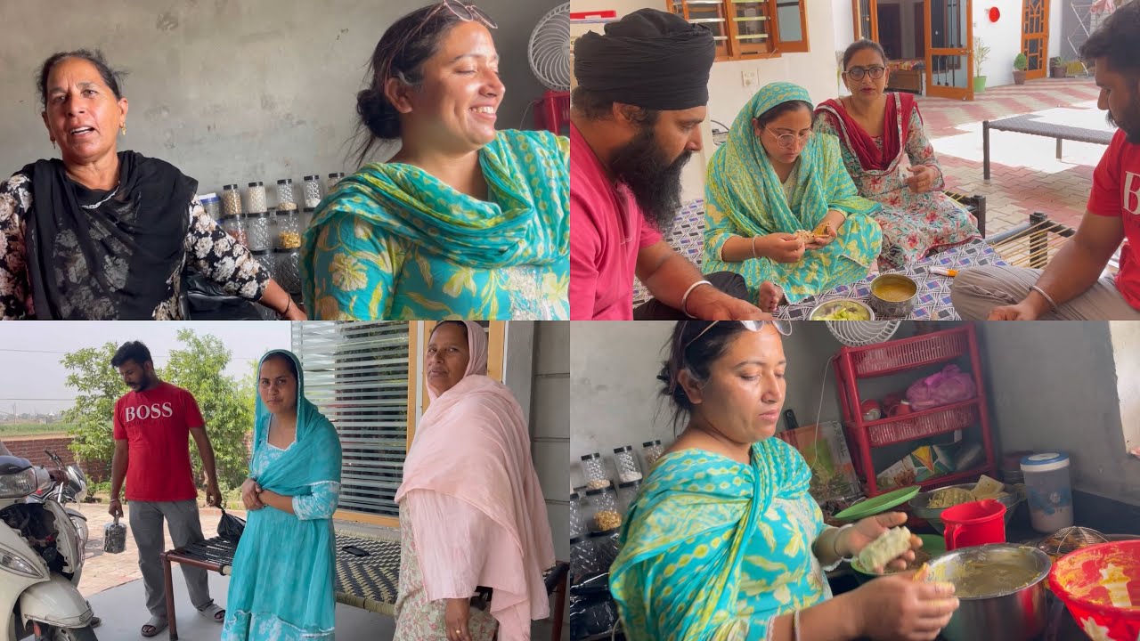 Ajj Aunti Ghar Aye Prohne , Sandeep Te Preet Ne Bnaye Pakore Te Ik Wakhri Dish