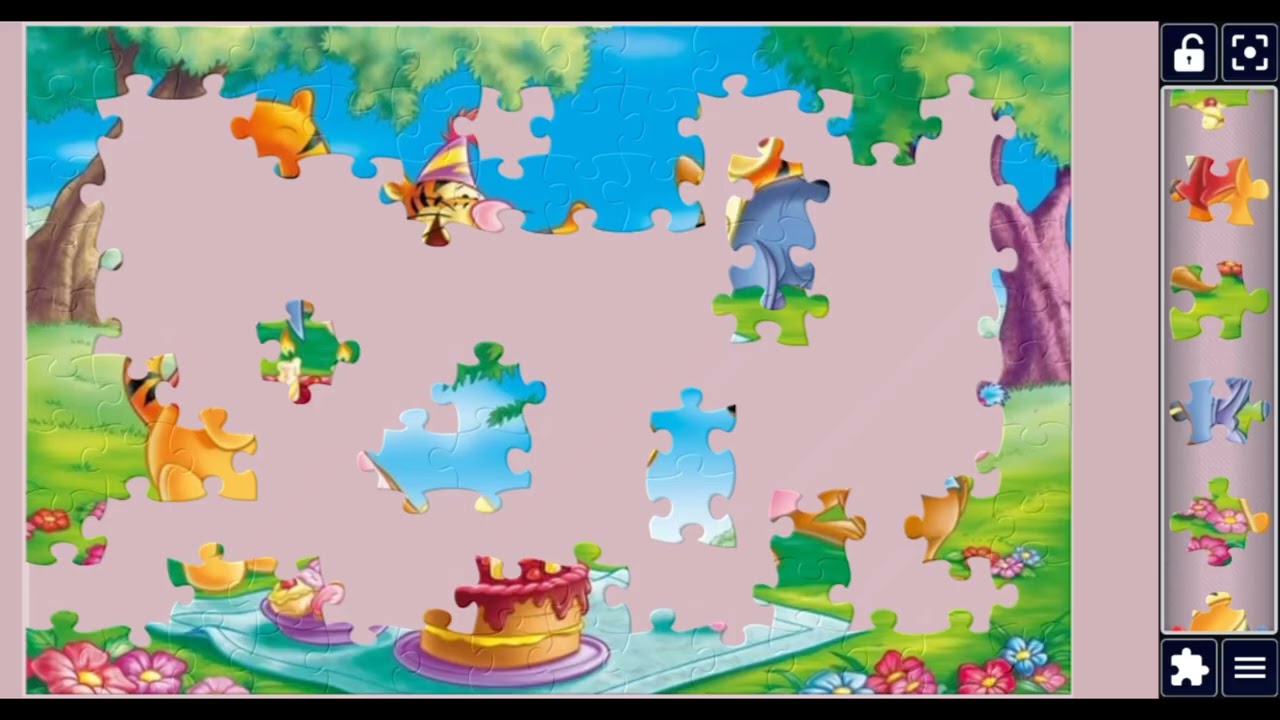 Winnie The Pooh🧸 & Friends Enjoy Picnic Party💝💖🥳🌈🌹🎀🧩 @jigsawzone 