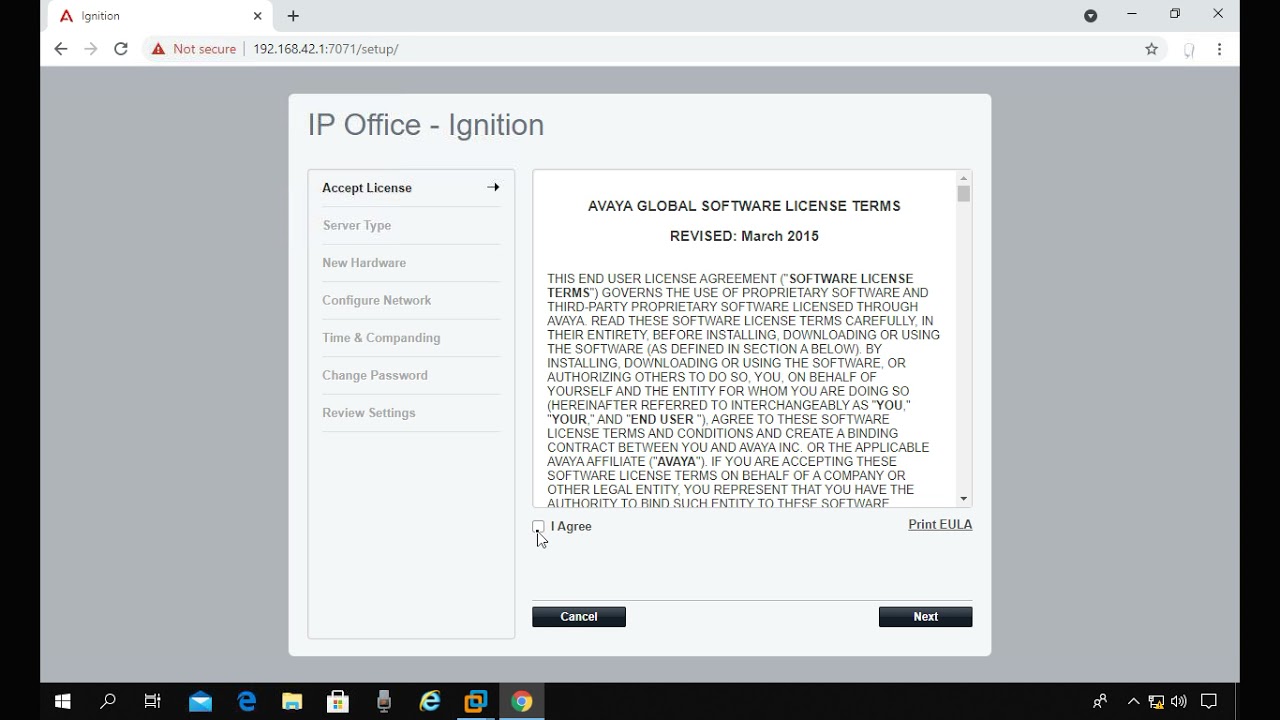Avaya server 11.1 installation and configuration on VMware