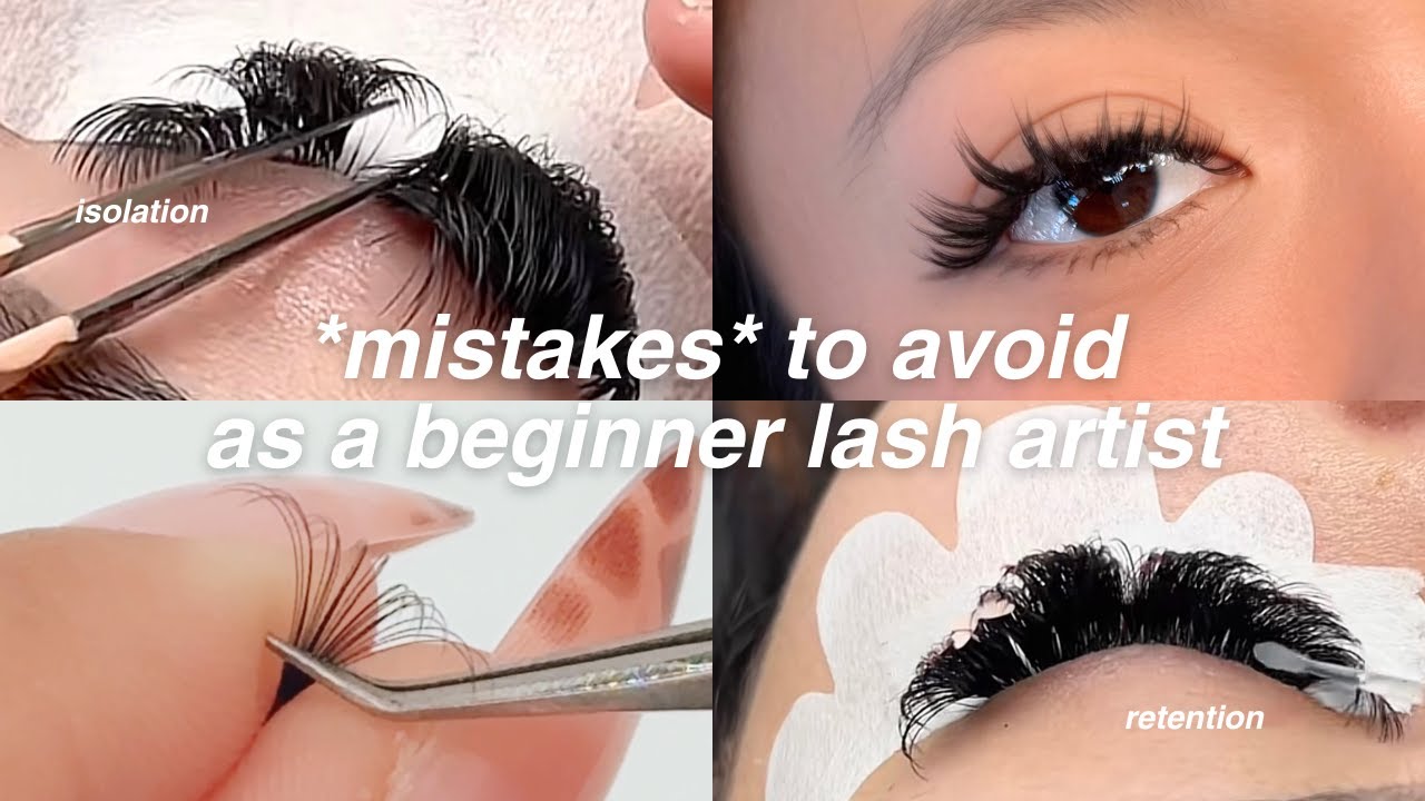 MISTAKES to avoid as a beginner lash artist ♡ LASH EXTENSIONS FOR BEGINNERS ❤️&zwj;🔥