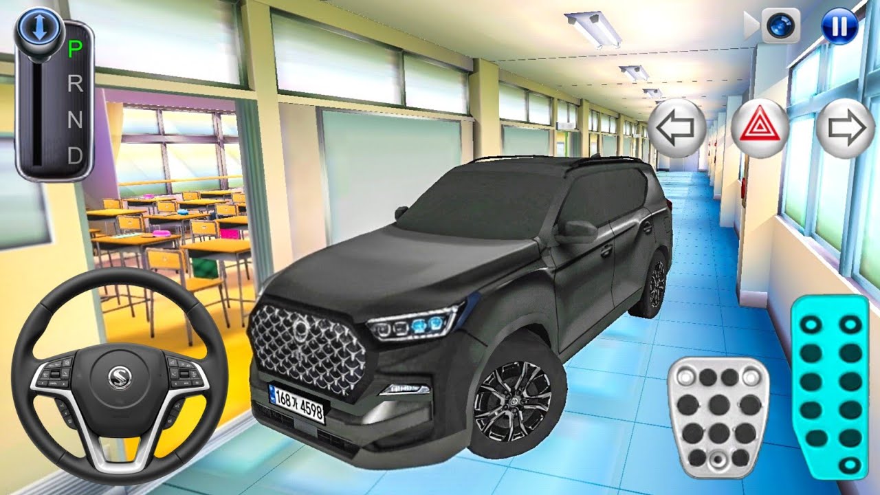 New Black Rexton SUV car in School Building - 3D Driving Class 2026 - Android game - driving games