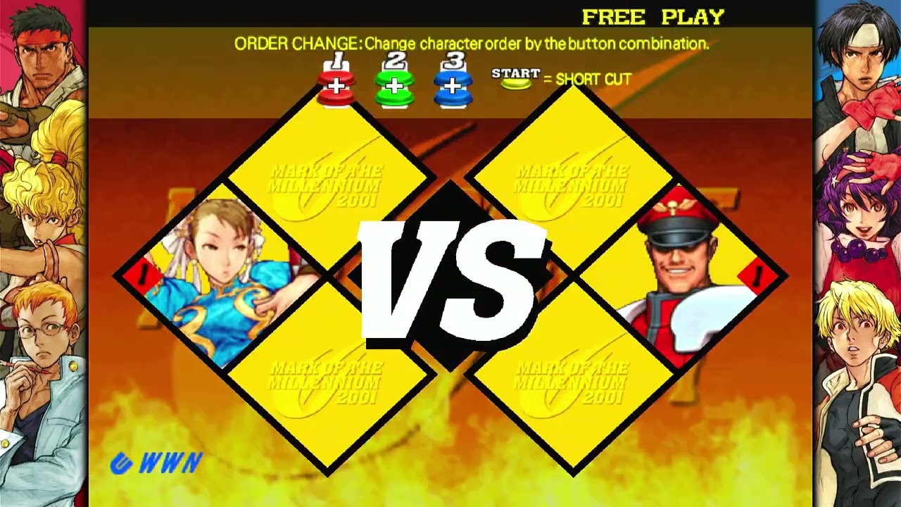 Capcom VS SNK 2: Mark Of The Millennium 2001 - Chun-Li Playthrough (Ratio Match)
