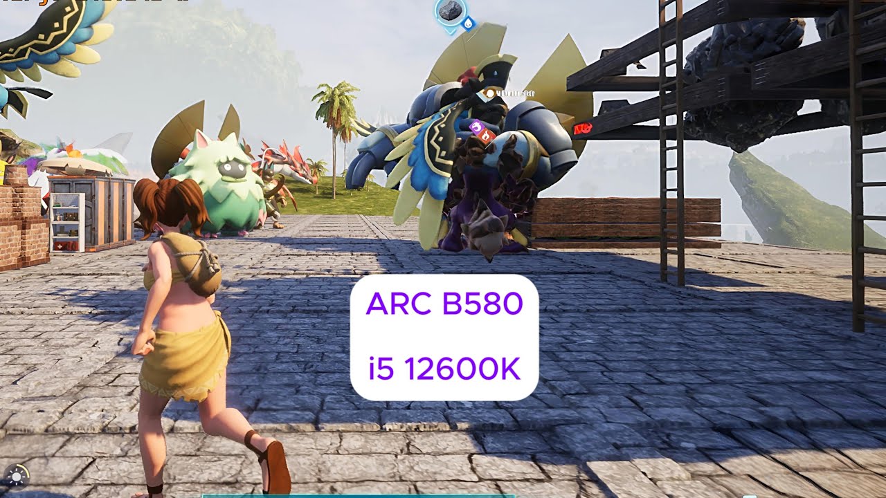 Palworld on Intel ARC B580 with i5 12600K