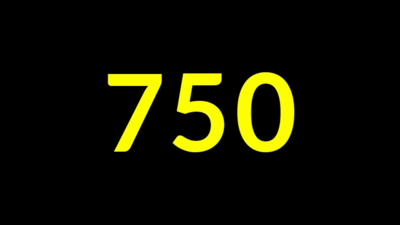 750 Seconds Countdown Timer With Sound Effect
