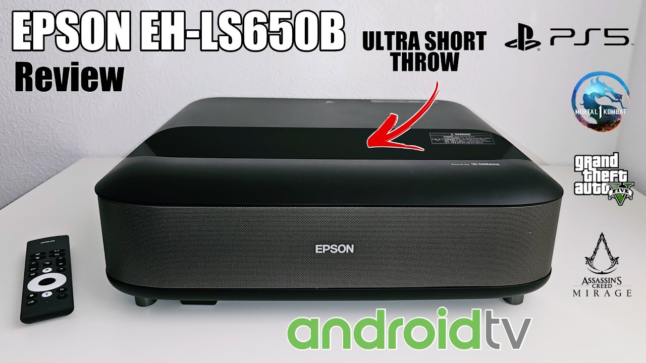 Обзор EPSON EH-LS650B — ЛУЧШИЙ ультракороткофокусный лазерный проектор! — Android TV — Игры для P...