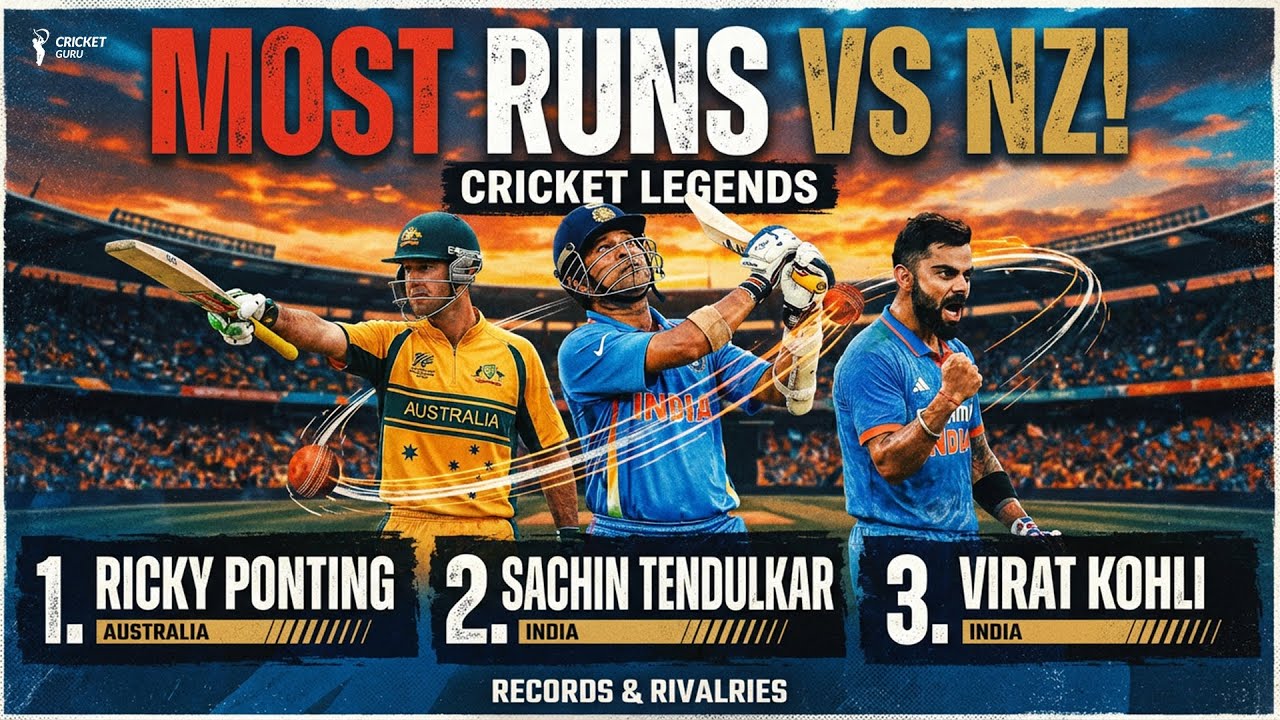 Most Runs vs New Zealand in ODI Cricket, NZ Tour of IND 2026, NZ vs India 2026 Series | Virat Kohli