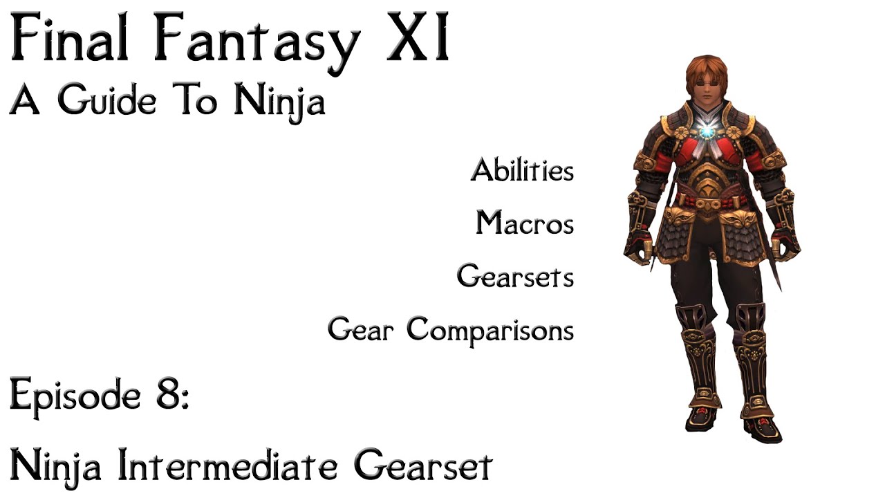 FFXI A Guide To Ninja: Episode 8 Intermediate Gearsets