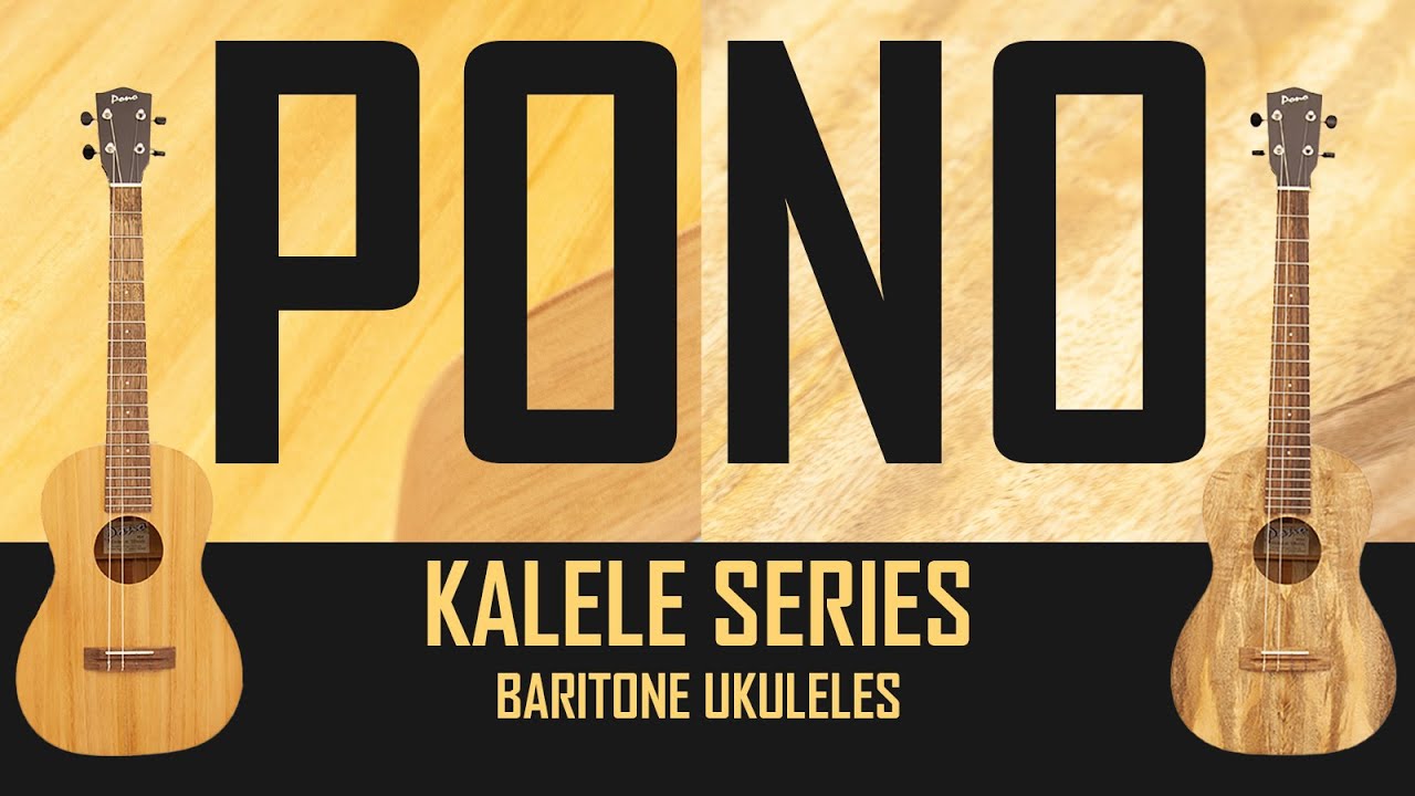 Pono Kalale Series Mango and Mahogany Baritone Ukulele Demo