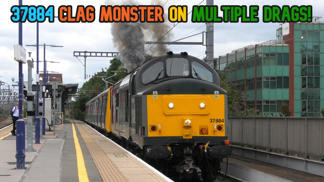 CLAG MONSTER 37884 works 455 SCRAP and 313 Greatest Gathering drags + views of Wimbledon Park Depot!