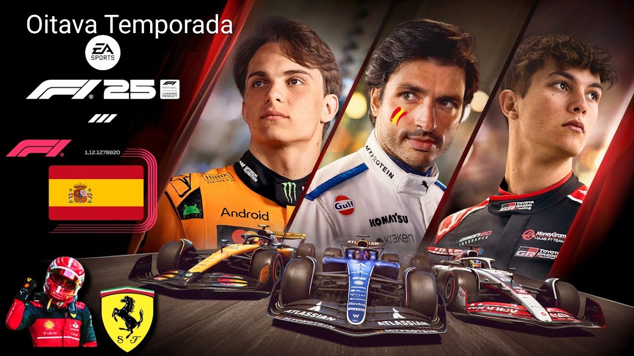 F1 25 Espanha - Ferrari modo carreira oitava temporada