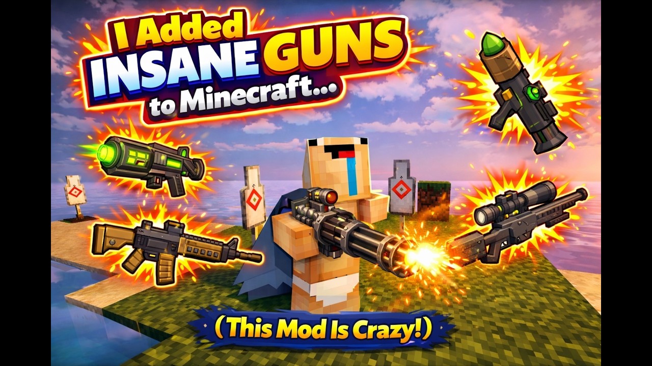 Minecraft But I Have OVERPOWERED GUNS! 😱