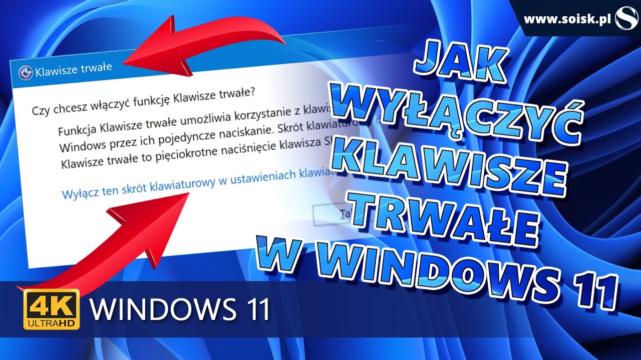 Jak wyłączyć klawisze trwałe w systemie Windows 11