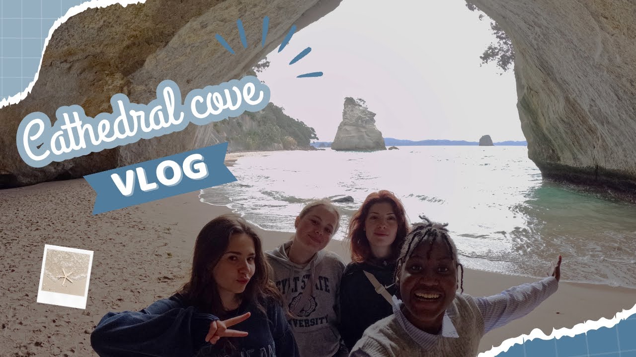 Au pair vlog n°5 // Hot water Beach + Cathedral  Cove | New Zealand