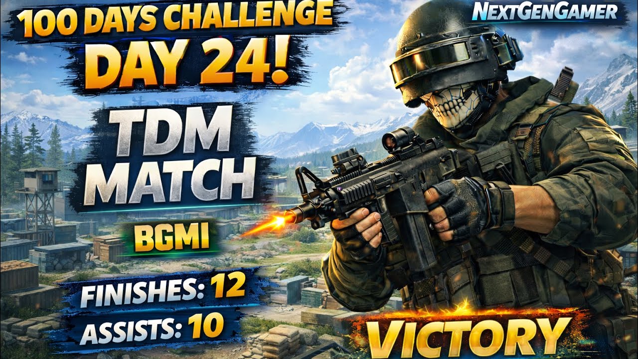 BGMI TDM Day 24 😈 | Victory After Gun Game Win | NextGenGamer