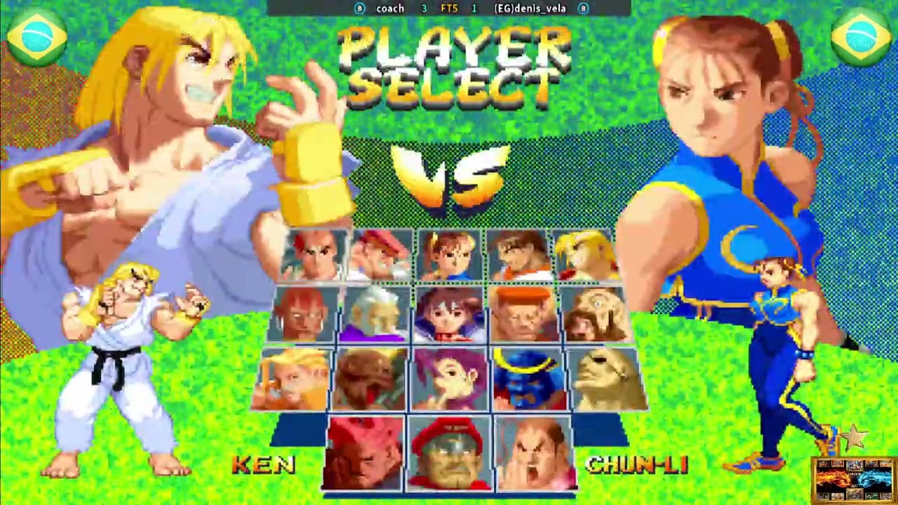 Street Fighter Alpha 2 coach Vs EGdenis vela🎮⏰18 02 2025⏰