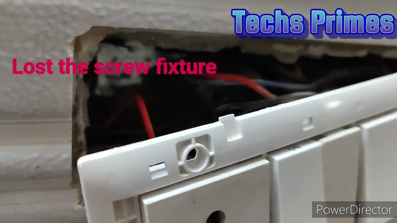 How to repair damaged modular switch boxes