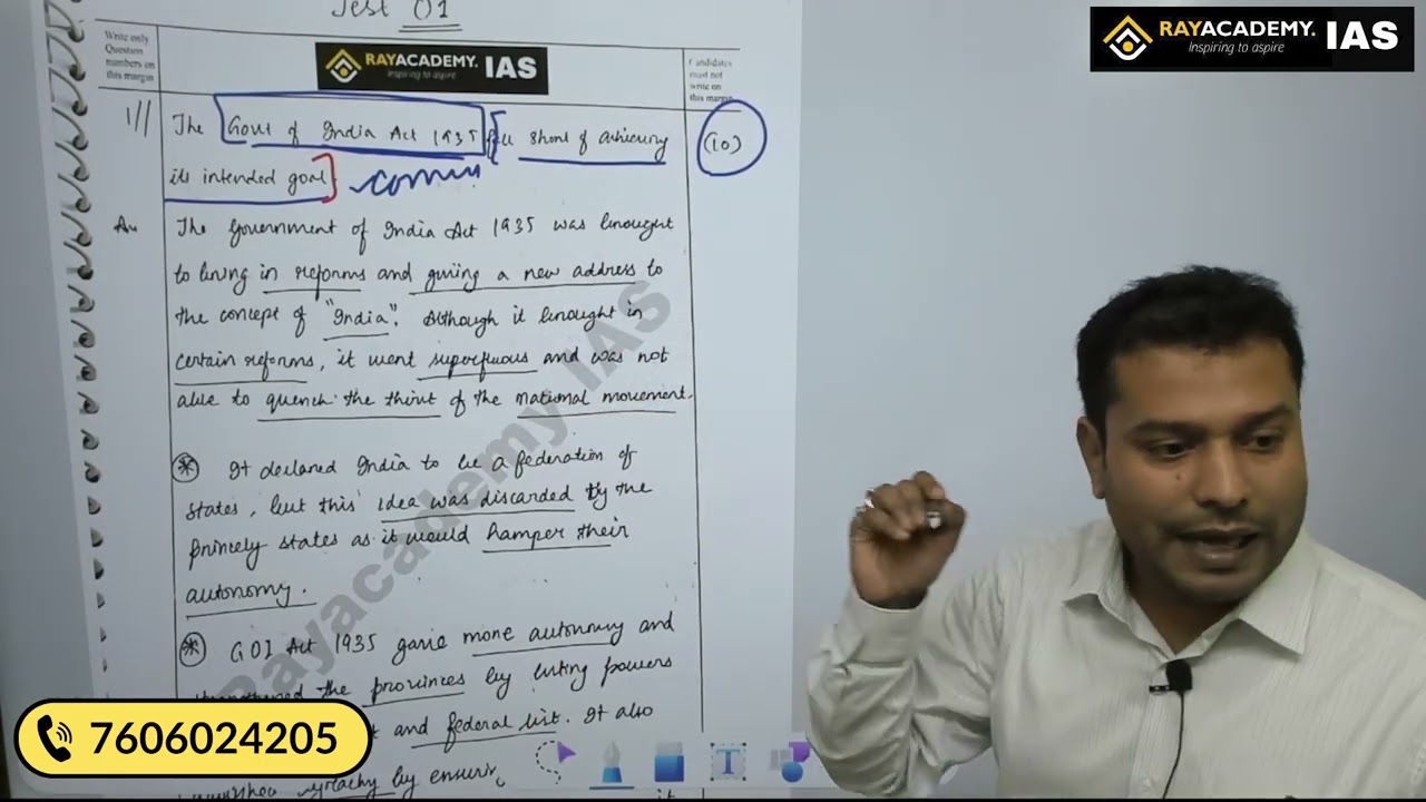 OAS Topper Siddhant Nayak Rank 20 ANSWER COPY | Rayacademy IAS