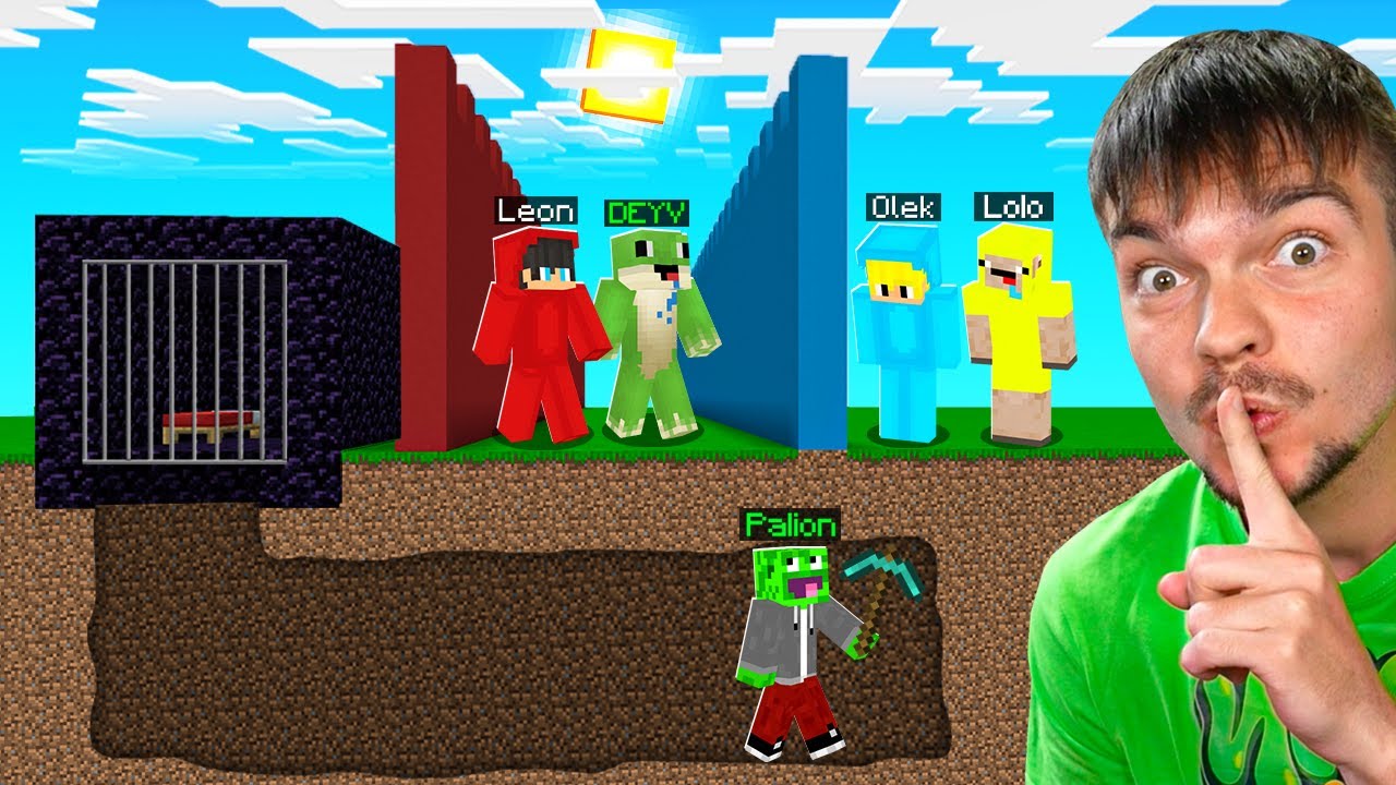 UCIEKŁEM Z WIĘZIENIA GDY WSZYSCY NIE PATRZYLI w Minecraft! *niemożliwe*