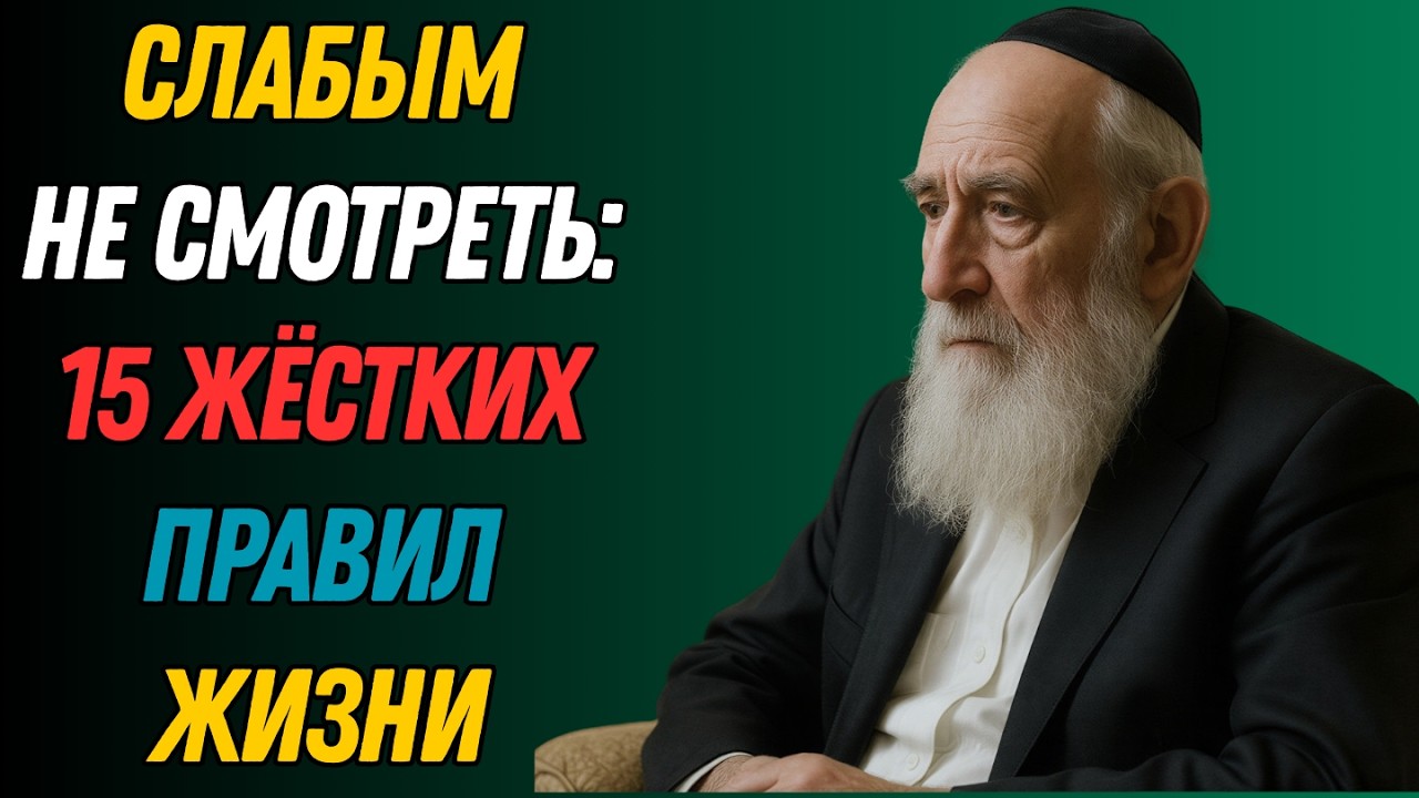 15 ЖЁСТКИХ правил жизни, которые НИКТО тебе не расскажет | Еврейская мудрость