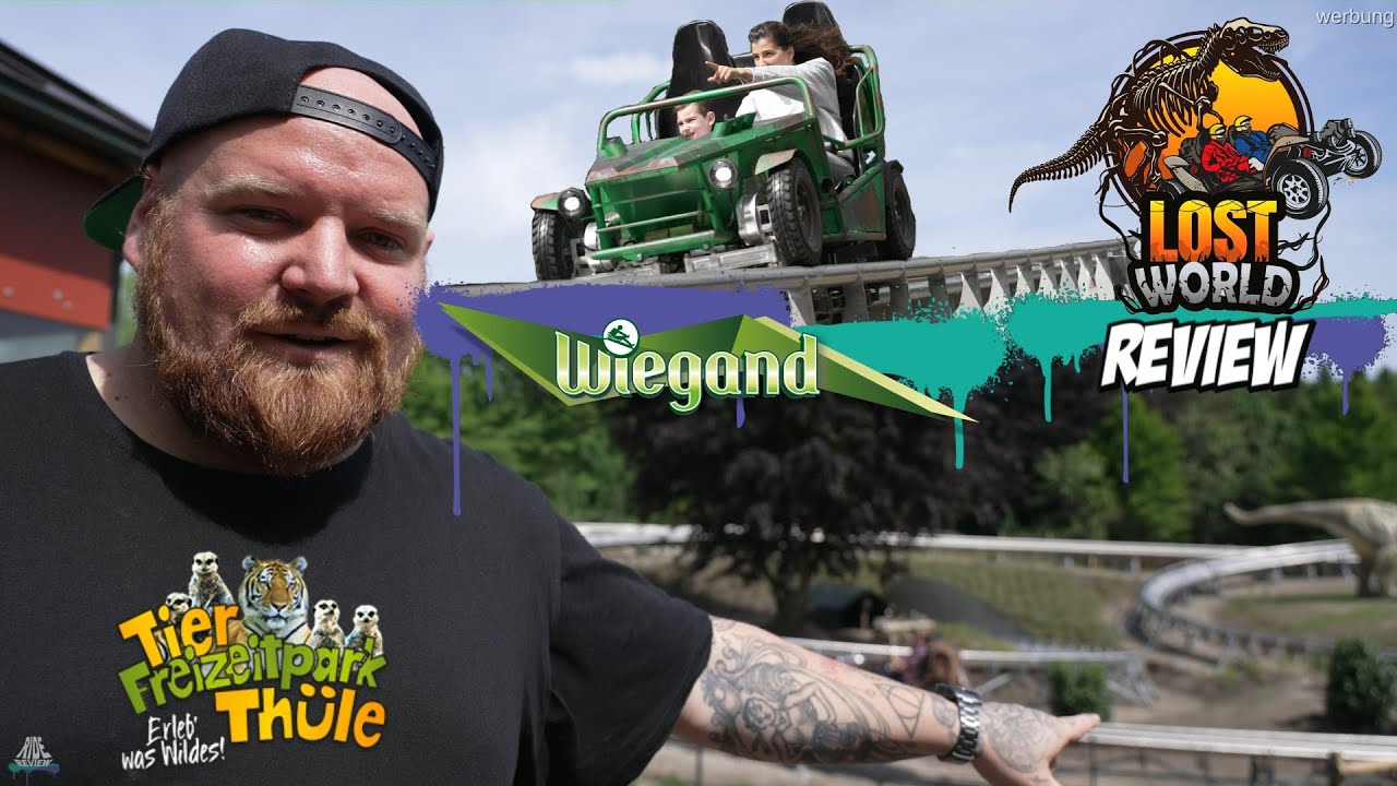 Deutschlands neuste Achterbahn mit Dinos  - Lost World - Tier- und Freizeitpark Thüle - Ride Review