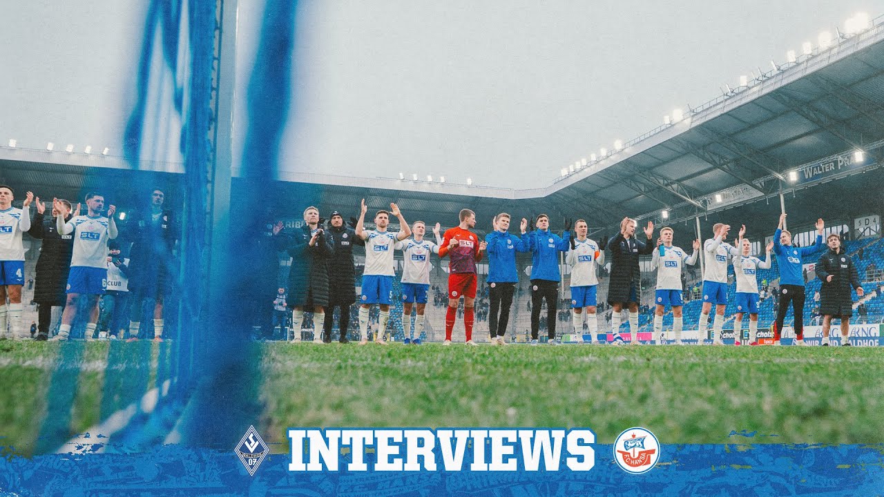 🎤 Interviews nach dem 21. Spieltag: SV Waldhof Mannheim vs F.C. Hansa Rostock | 3. Liga ⚽ | 