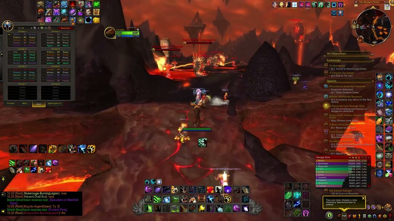 Timewalking Firelands Raid | WoW The War Within (Epic Full Run)