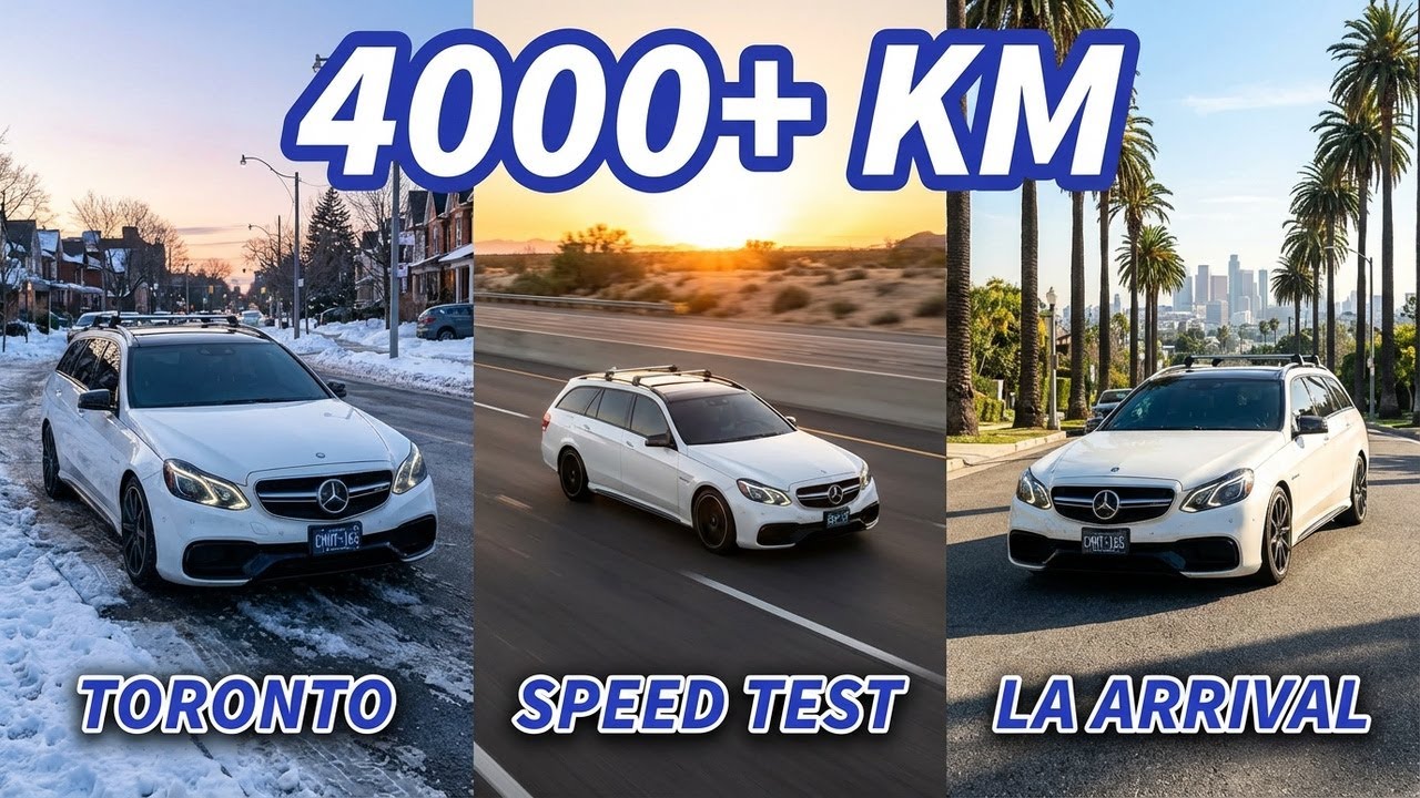 The Ultimate Mercedes E63 AMG Speed Test: Toronto to LA