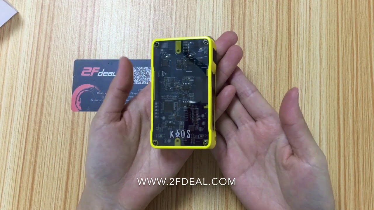 [2Fdeal]Sigelei Kaos Z 200W TC VW APV Box Mod - Yellow