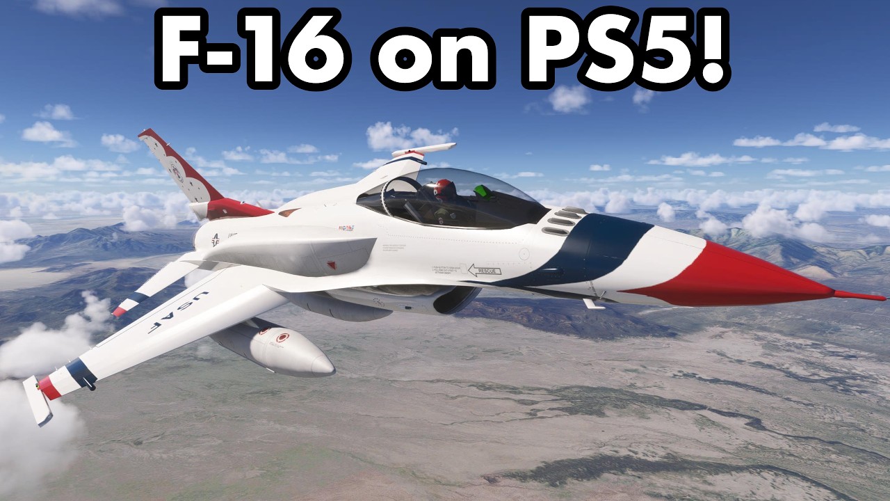 Microsoft Flight Simulator 2024 | The F-16 has arrived on the PS5!