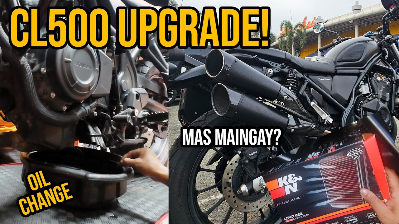 Honda CL500 Mods & Maintenance! Change Oil, Air Filter Upgrade + Cat Delete! 🔧🔥