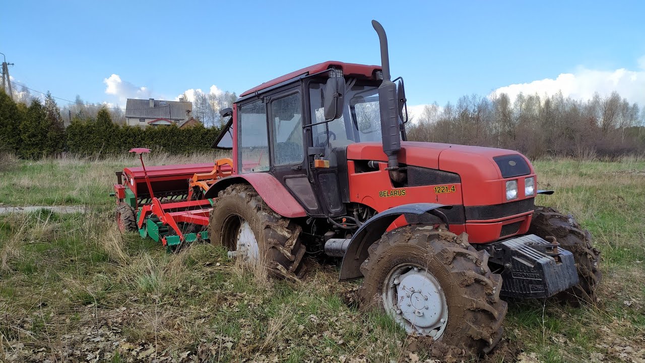 Wtopa Belarusa czyli zaległe prace😎 Wł&oacute;kowanie, Wałowanie oraz Siew ( Pronar 82 / 2x Belarus 1221,4