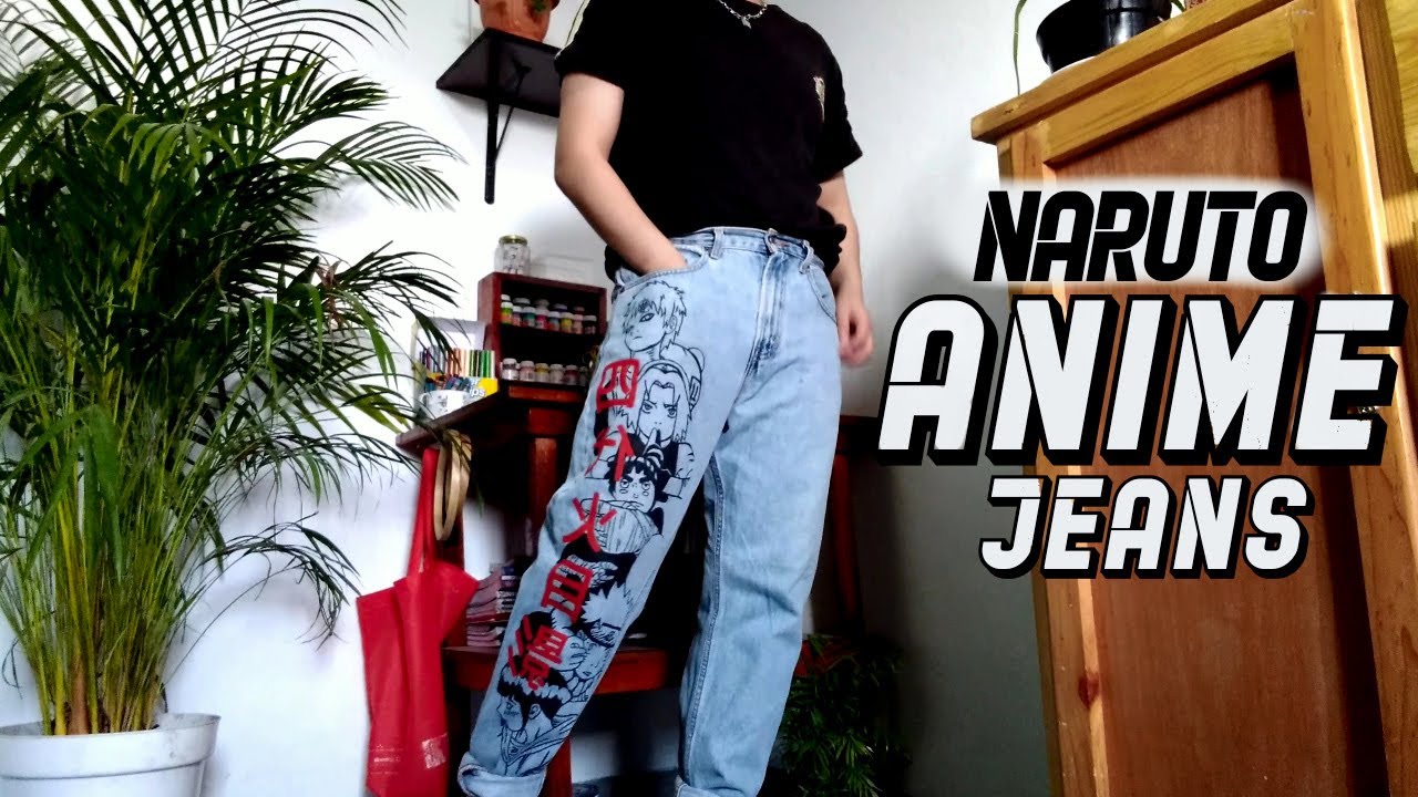 DIY ANIME JEANS 🍃-NARUTO- ||Kiyoshigl