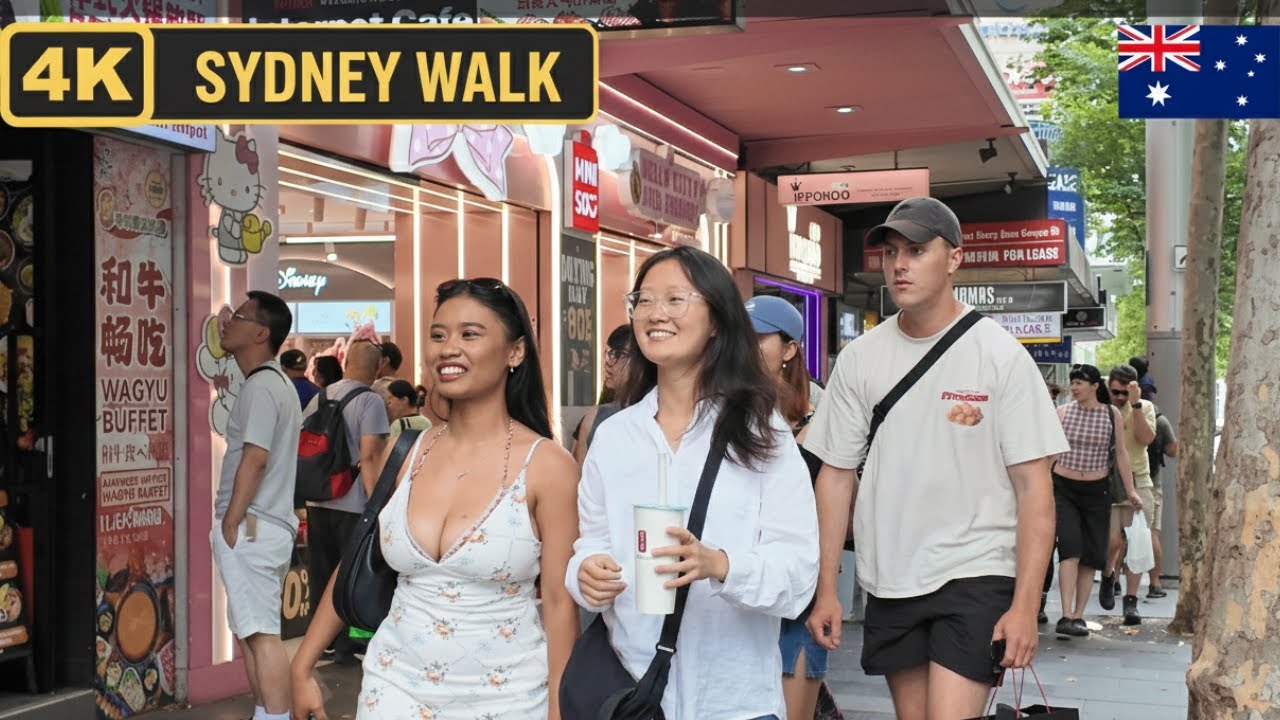 Sydney City Walking Tour 4K | Street Style 2026 & Urban Vibes