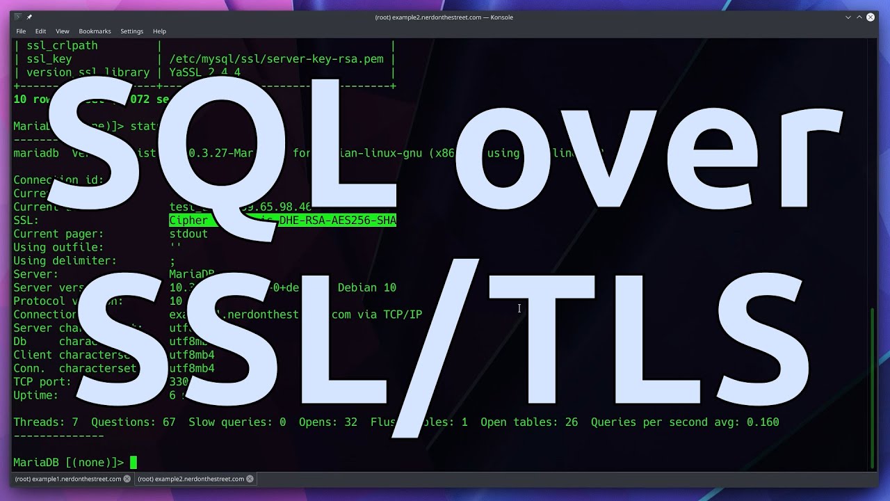 MySQL SQL через SSL/TLS