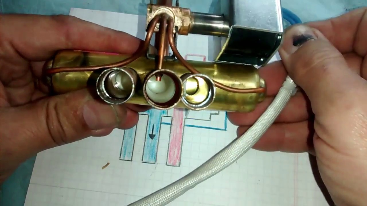 Cómo probar una válvula de 4 vías o inversora de aire acondicionado/How to test a 4-way valve