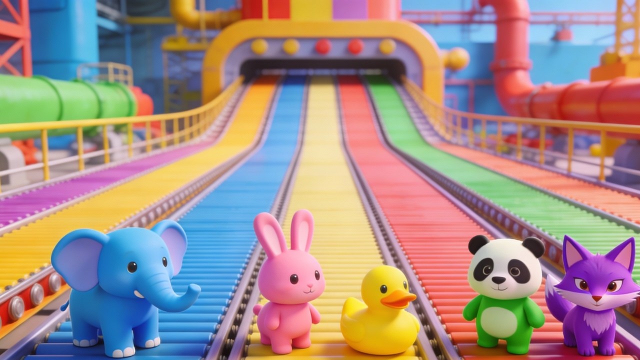 🌈🐾 Happy Animal Songs for Toddler Playtime