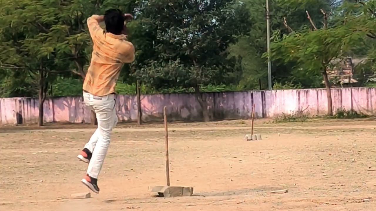 Cricket bowl action 🏏💪😳 