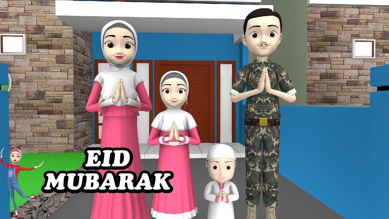 Ayah KakIna Pulang di Hari Lebaran Idul Fitri | Kartun [2019] #16 KAKINA