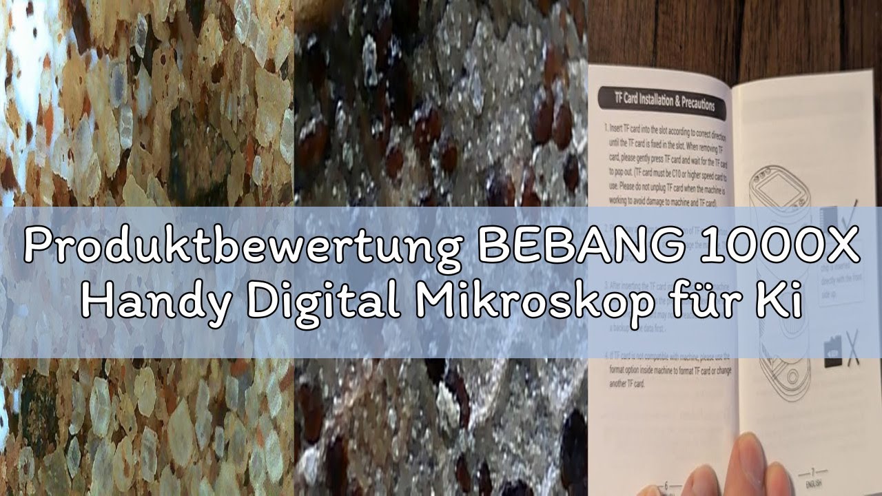 Produktbewertung BEBANG 1000X Handy Digital Mikroskop für Kinder: 4K 2.0