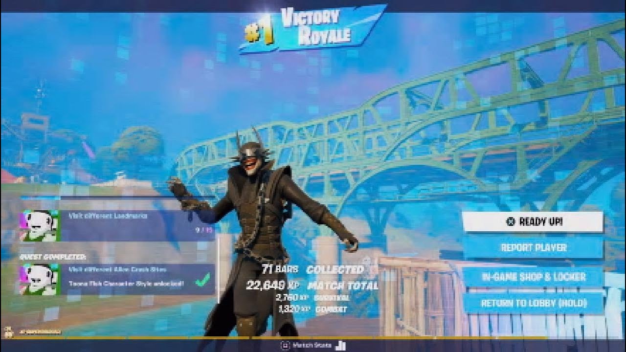 “THE BATMAN WHO LAUGHS” SKIN GAMEPLAY Showcase (EVIL BATMAN OUTFIT) | Fortnite SEASON 8 Shop Item