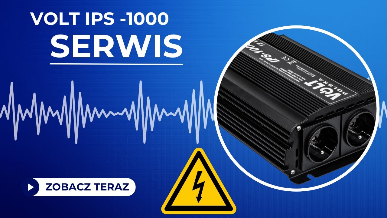 ZIZ - PRZETWORNICA DC/AC 230V, VOLT IPS1000 SERWIS