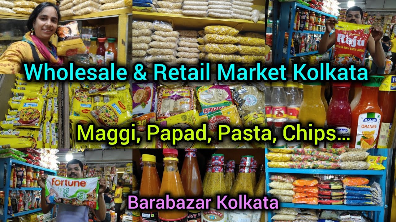 Barabazar Wholesale & Retail Market/Maggi, Papad, Pasta, Chips... কম দামে কিনতে হলে এখানে আসতেই হবে🔥